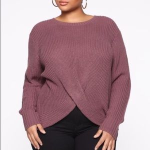 Fashion Nova Got It Goin' On Sweater - Lavender Size 2X